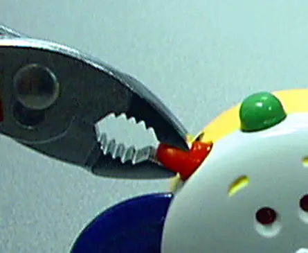 Recalled Baby Buzz'r with button cover removed