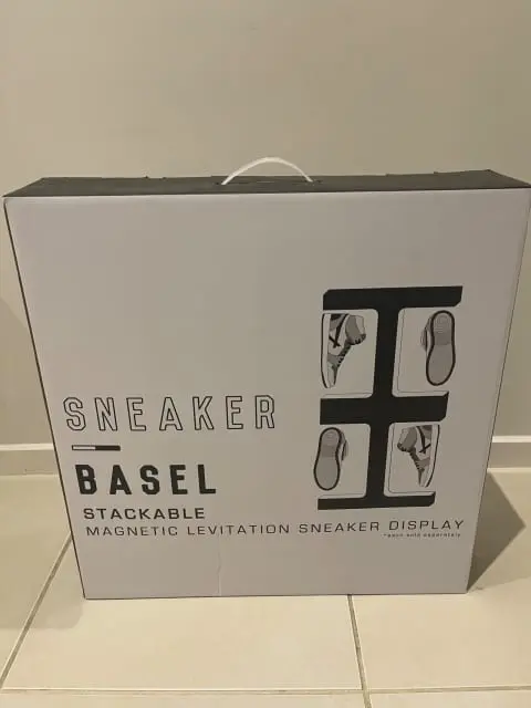 Recalled Culture King's Stackable Magnetic Levitation Sneaker Display – packaging