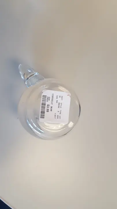 Style number label on the bottom of the recalled glass beer mugs