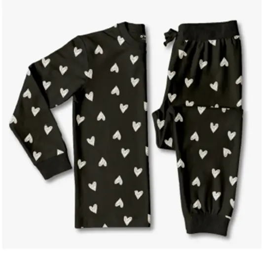 Recalled The Black Sheep Fam Kids' Unisex Jogger Pajama Sets (Hearts)