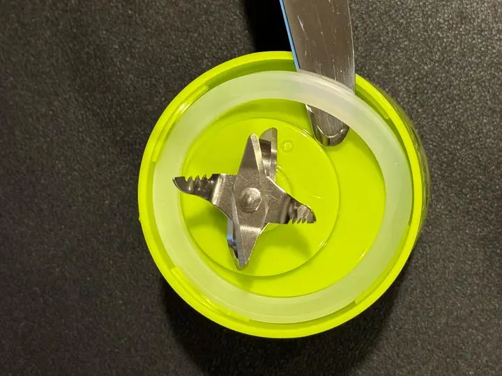Remove and cut the rubber seal from the base of the recalled BlendJet 2 into three or more pieces and send a photo showing the serial number on the bottom of the unit and its rubber seal in pieces to BlendJet to receive the free replacement of the base