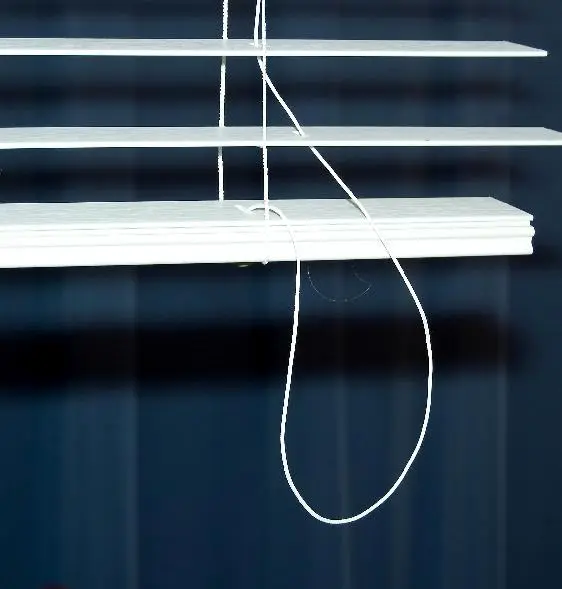 Recalled Horizontal Window Blind Showing Cord