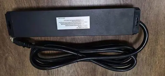 Recalled CCCEI Power Strip back with white warning label