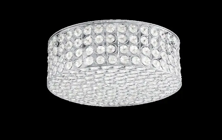 Kichler Krystal Ice ceiling fixture (cylindrical chrome finish)
