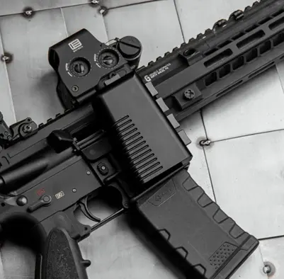 Recalled AR-15 Chamber Lock Pro Inserted in a Firearm (Black)