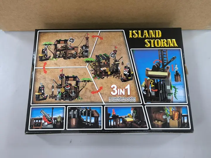 Recalled Cubimana Pirate Ship Building Set box (back)
