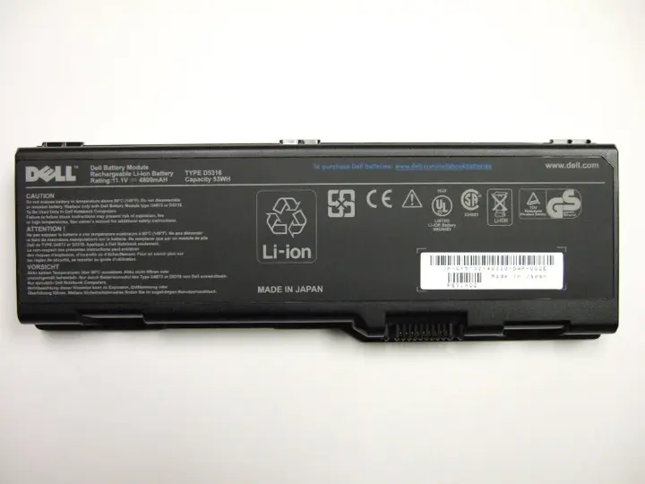 Recalled Dell Notebook computer battery