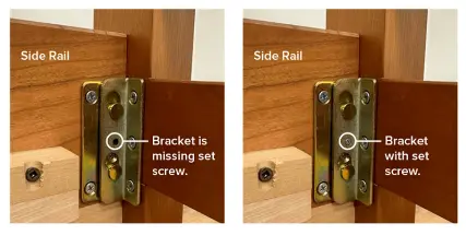 Diagram Showing Location of Set Screw