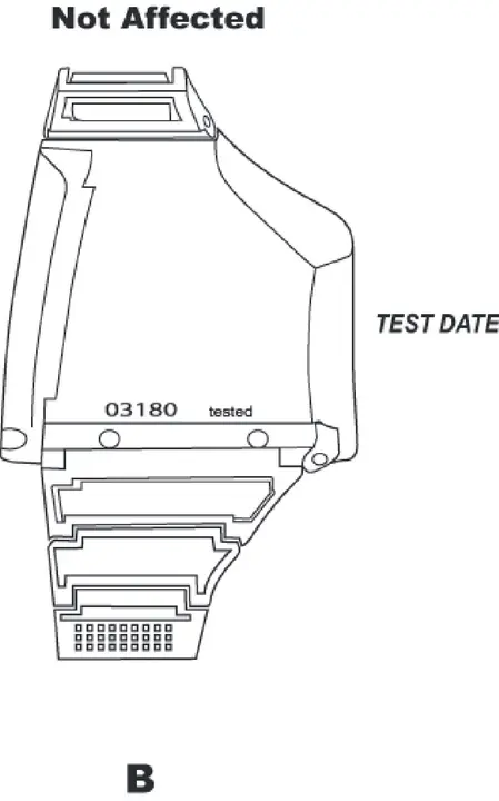 Aladin Air X NitrOx dive computers with date codes other than "95" are not included in this recall