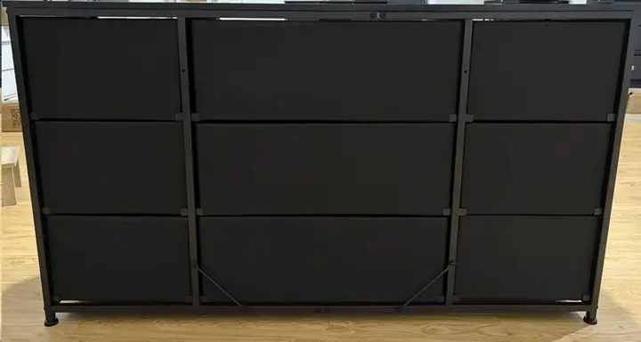 Recalled EnHomee 9-Drawer Fabric Dresser (back)