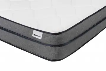 The Amazon Basics tag is located on the foot panel of the recalled mattress