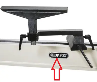 Recalled Shop Fox Wood Lathe – Logo location9