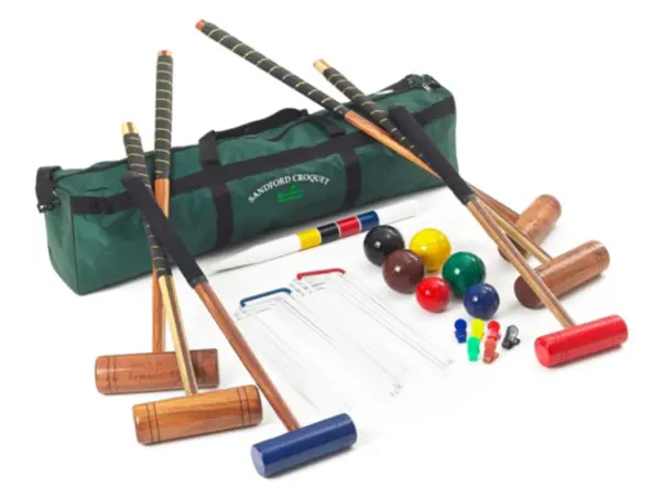 Recalled Sandford Family 6-Player Croquet Set - Garden Games branded