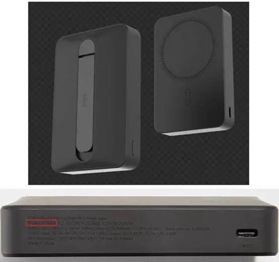 Recalled ESR HaloLock Kickstand Wireless Power Bank Model 2G505B