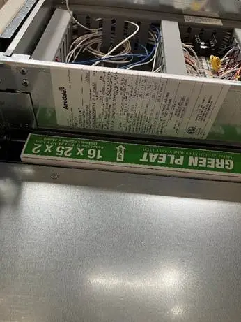 Serial Number Location on Recalled Heat Pump Unit