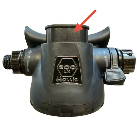 Location under the mouthpiece where serial number will be located