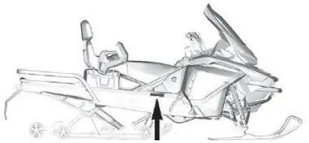 he (VIN) Vehicle Identification Number location in the right side of the tunnel underneath the seat location
