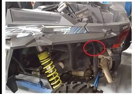 Recalled Polaris RZR Recreational Off-Road Vehicle VIN Location