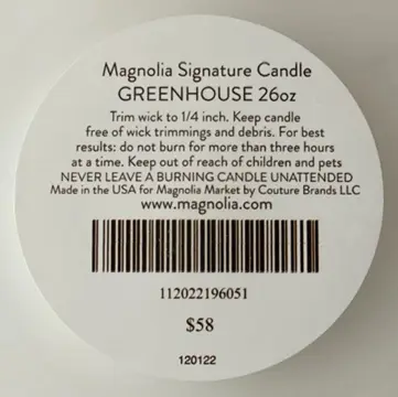 Batch Number 120122 on Bottom of Label