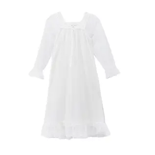 Recalled Nightgowns for Girls, Soft Cotton Long Sleeve Sleepwear, Full Length Mesh Nightdress