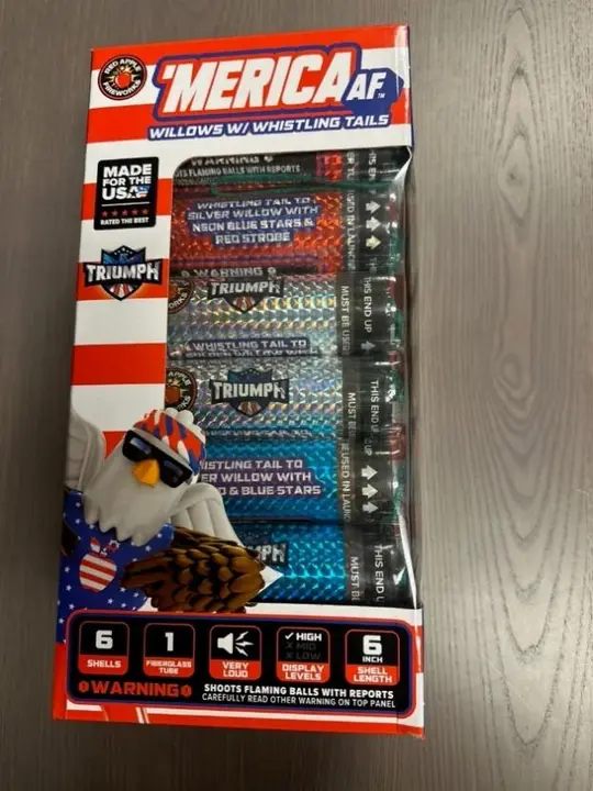 Recalled Red Apple Fireworks 'Merica AF Firework