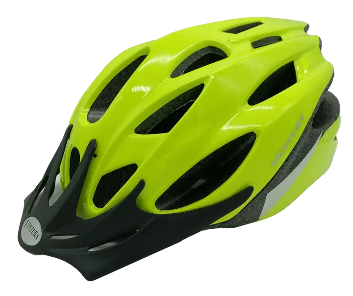 Recalled Ventura helmet model 731436 in neon yellow
