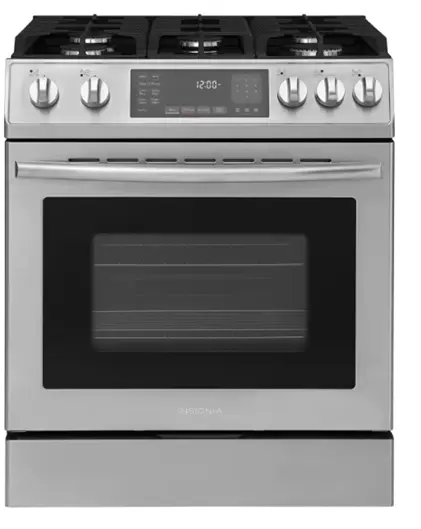 Recalled Insignia Front Control Gas Range, model number: NS-RGFCGS2
