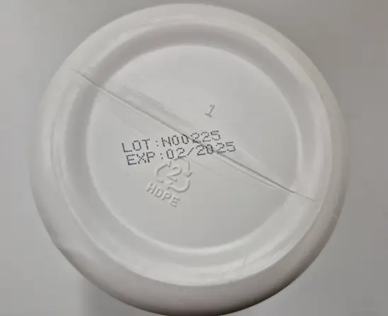 Please see bottom of bottle for lot and expiration: (Example)