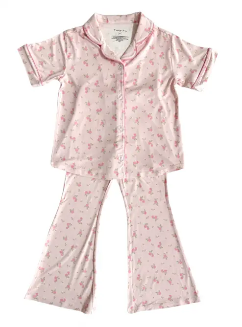 Recalled In My Jammers Button Up Flare Set – Haven Floral print