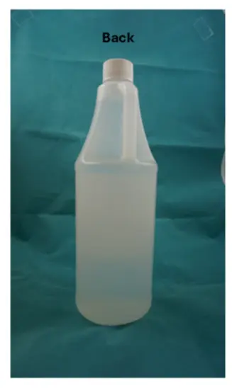 Recalled Joly's 80% Vinegar - Back