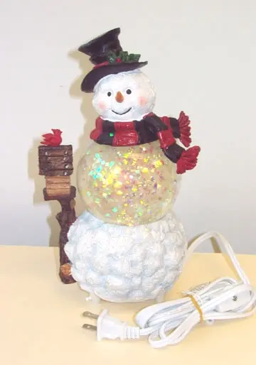Recalled Snowman Motion Lamp