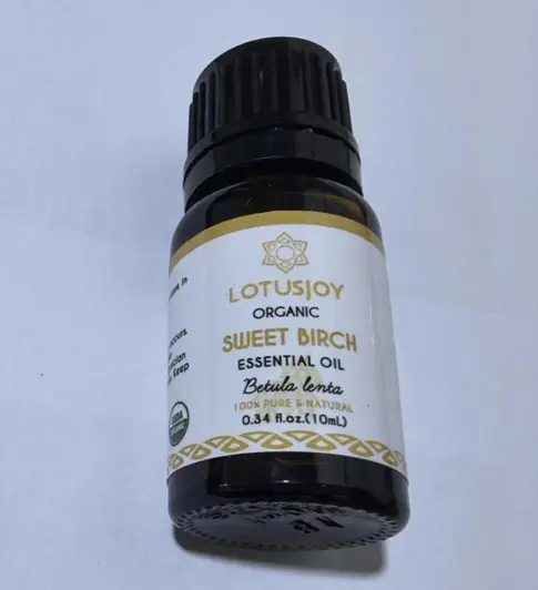 Recalled LOTUSJOY Sweet Birch Essential Oil Bottle - Front