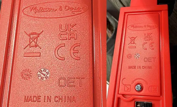 Date code wheel location on the battery compartment cover