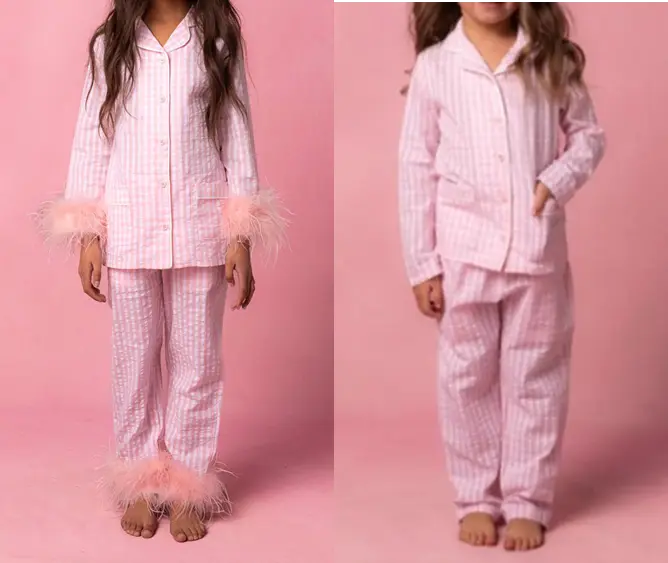 Recalled Mini Camille Pajamas with and without Feathers