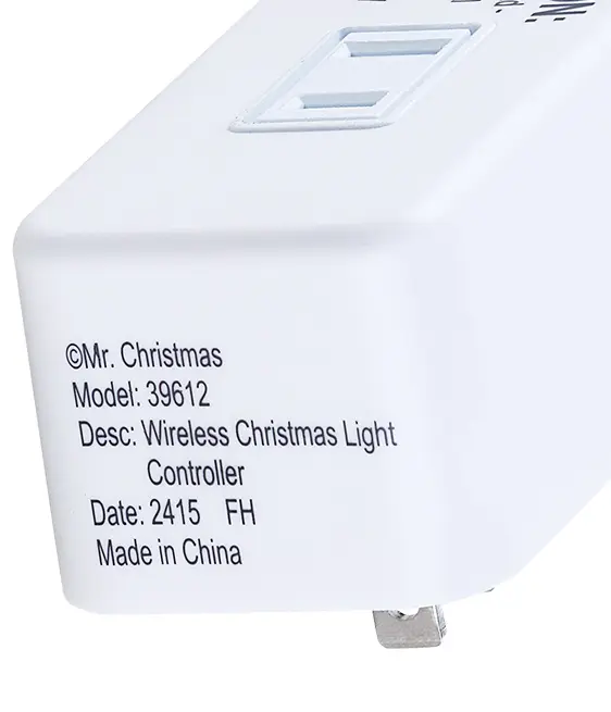 Recalled Cracker Barrel White Receiver displaying Model No. 39612