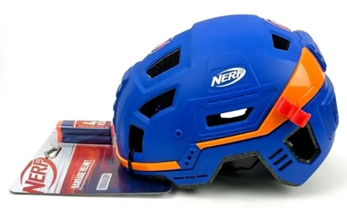 Recalled Nerf Barrage Youth Bike Helmet (Side view)