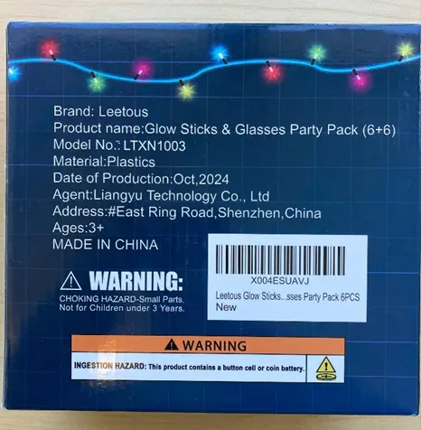 "Model No. LTXN1003" is printed on the back of the product packaging