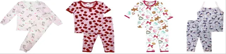 Recalled Esme Children's Sleepwear Garments