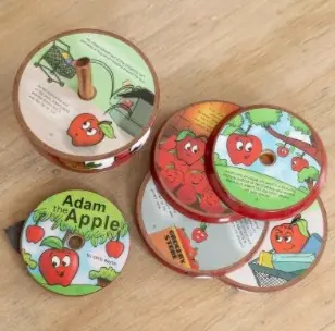 Recalled Adam the Apple children's stackable toy - pieces