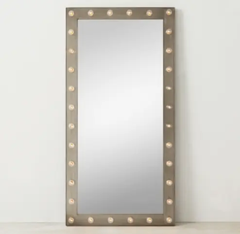 Recalled Leaner Mirror, Antique Pewter