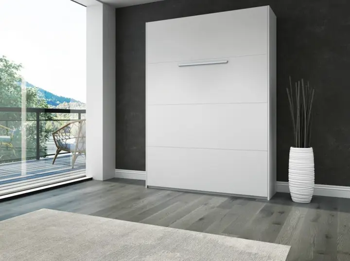 Recalled Murphy bed sold online under the brand names Ivy Bronx, Stellar Home Furniture, and Wade Logan with the bed closed (shown with horizontal handles)