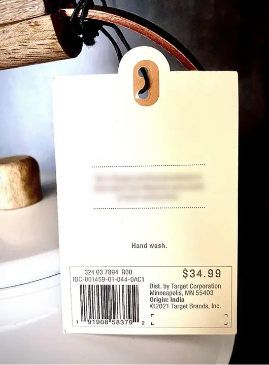 Hearth & Hand™ with Magnolia Tea Kettle hang tag with Item Number 324-03-7894
