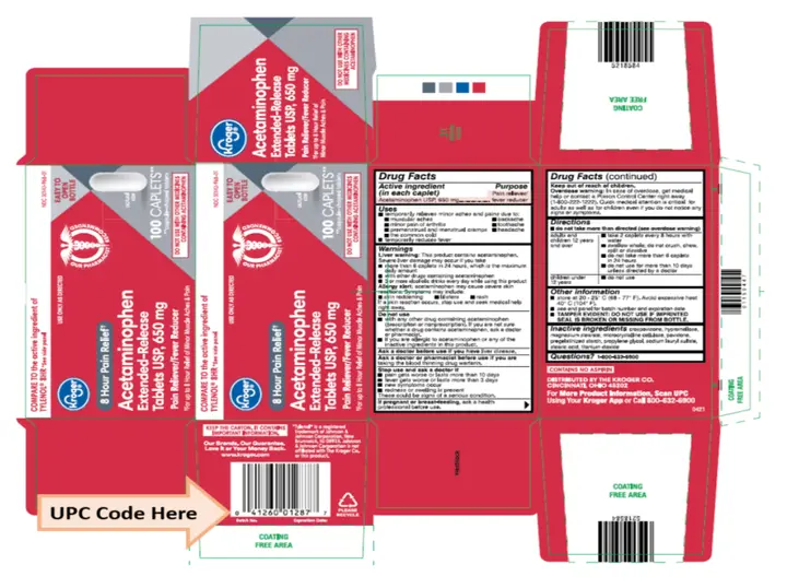 Location of UPC code on packaging of recalled product