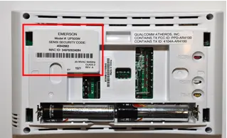 Date code on back of the unit