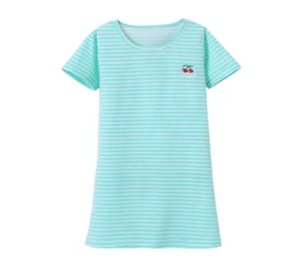 Recalled AllMeInGeld Children's Nightgown in Green Stripes