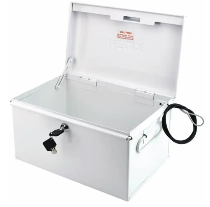 Recalled Helix Metal Lockable Drug Security Chest - open