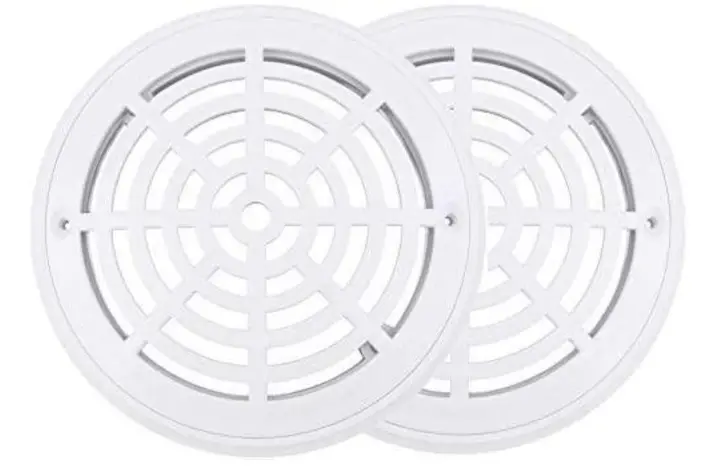 Recalled Wadoy 8-inch Pool Main Drain Cover with Screws (2-Pack)