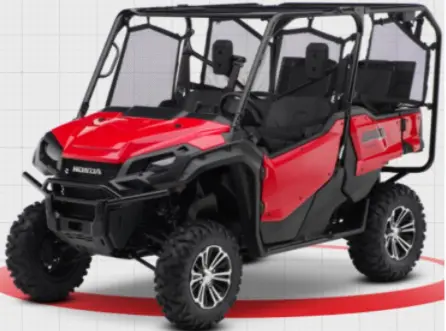 Recalled Honda Pioneer 1000 four-seater recreational off-highway vehicle