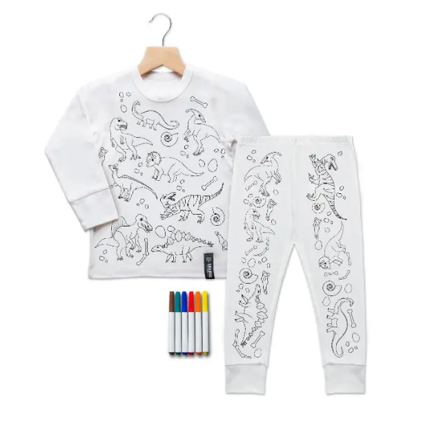 Recalled Selfie Craft Co. pajama set in Dinosaur