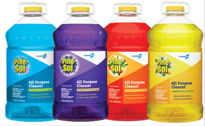 Recalled CloroxPro Pine-Sol All Purpose Cleaners in Sparkling Wave, Lavender Clean, Orange Energy, and Lemon Fresh Scents